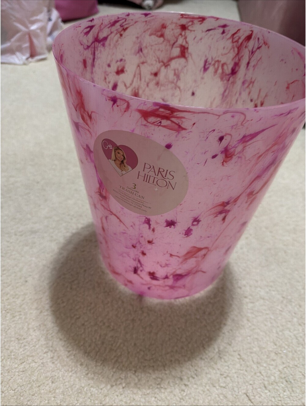 Paris Hilton Paint Splash Plastic 3 Quart Trashcan￼